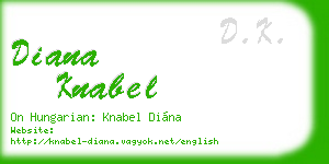 diana knabel business card